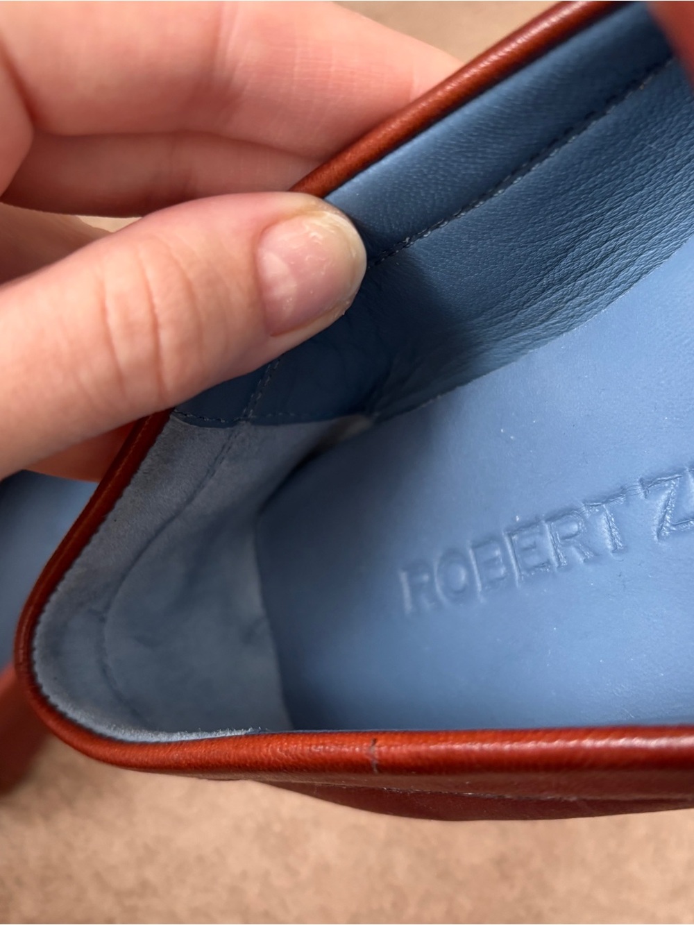 NWOT Robert Zur Petra Woven Leather Loafers - Picture 7 of 8